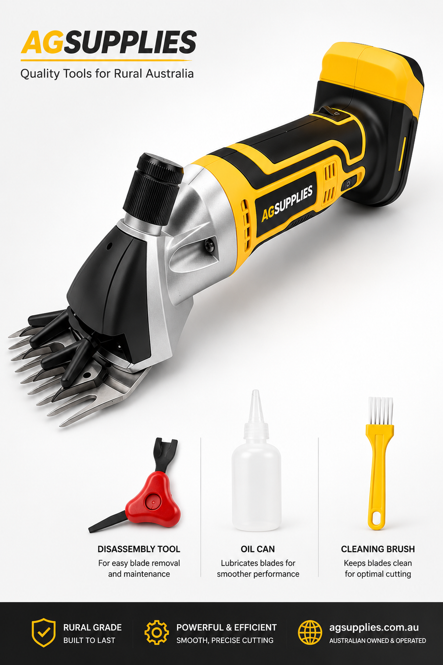 Cordless Sheep Clippers – DeWalt 20V Battery Compatible | 950W Brushless