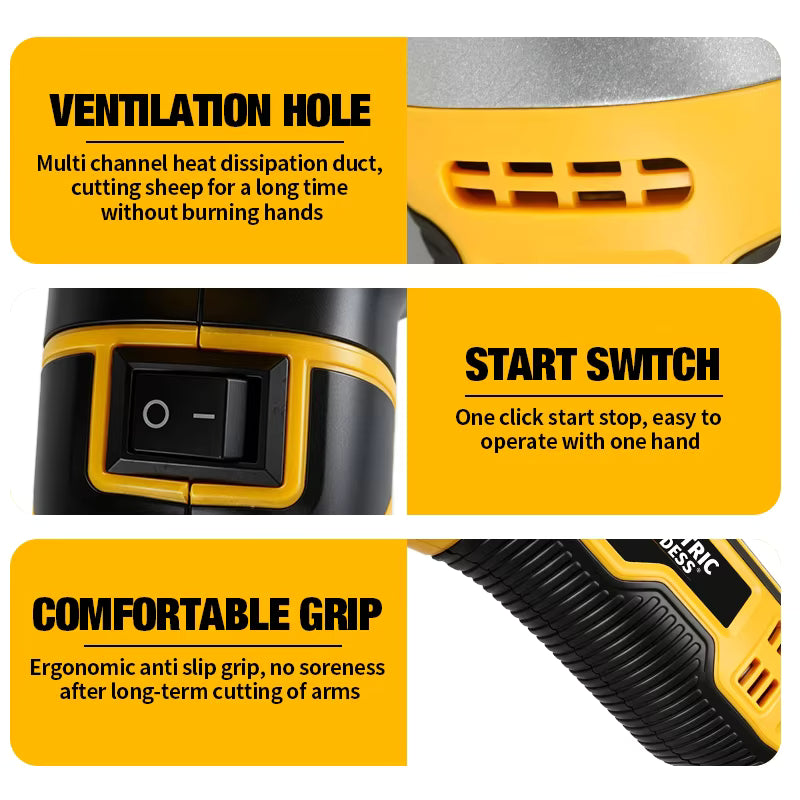 Cordless Sheep Clippers – DeWalt 20V Battery Compatible | 950W Brushless