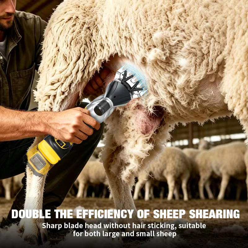 Cordless Sheep Clippers – DeWalt 20V Battery Compatible | 950W Brushless